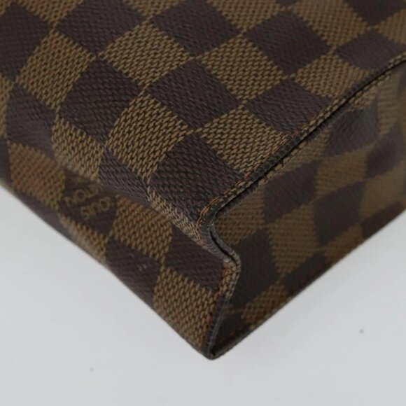 LOUIS VUITTON Damier Ebene Posh Toilette 26 Pouch N47543 LV Auth 135474 - Picture 14 of 15